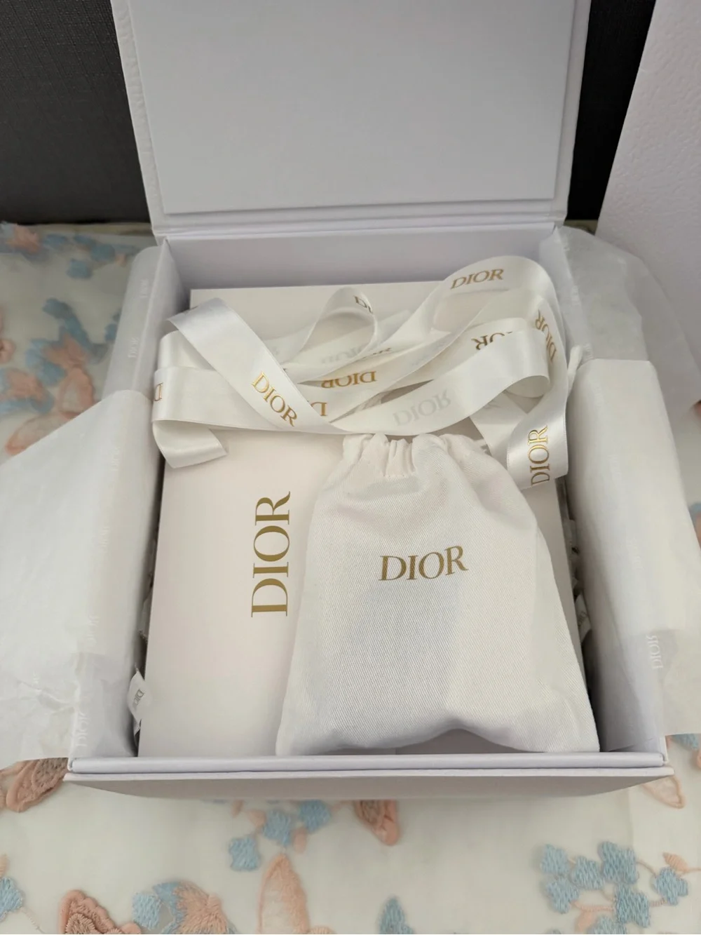 Dior crochet clutch